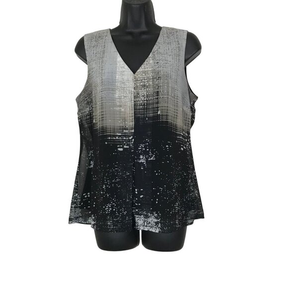 Iris Setlakwe Vibrant Flowing Neutral Top Size 10 - Picture 1 of 7